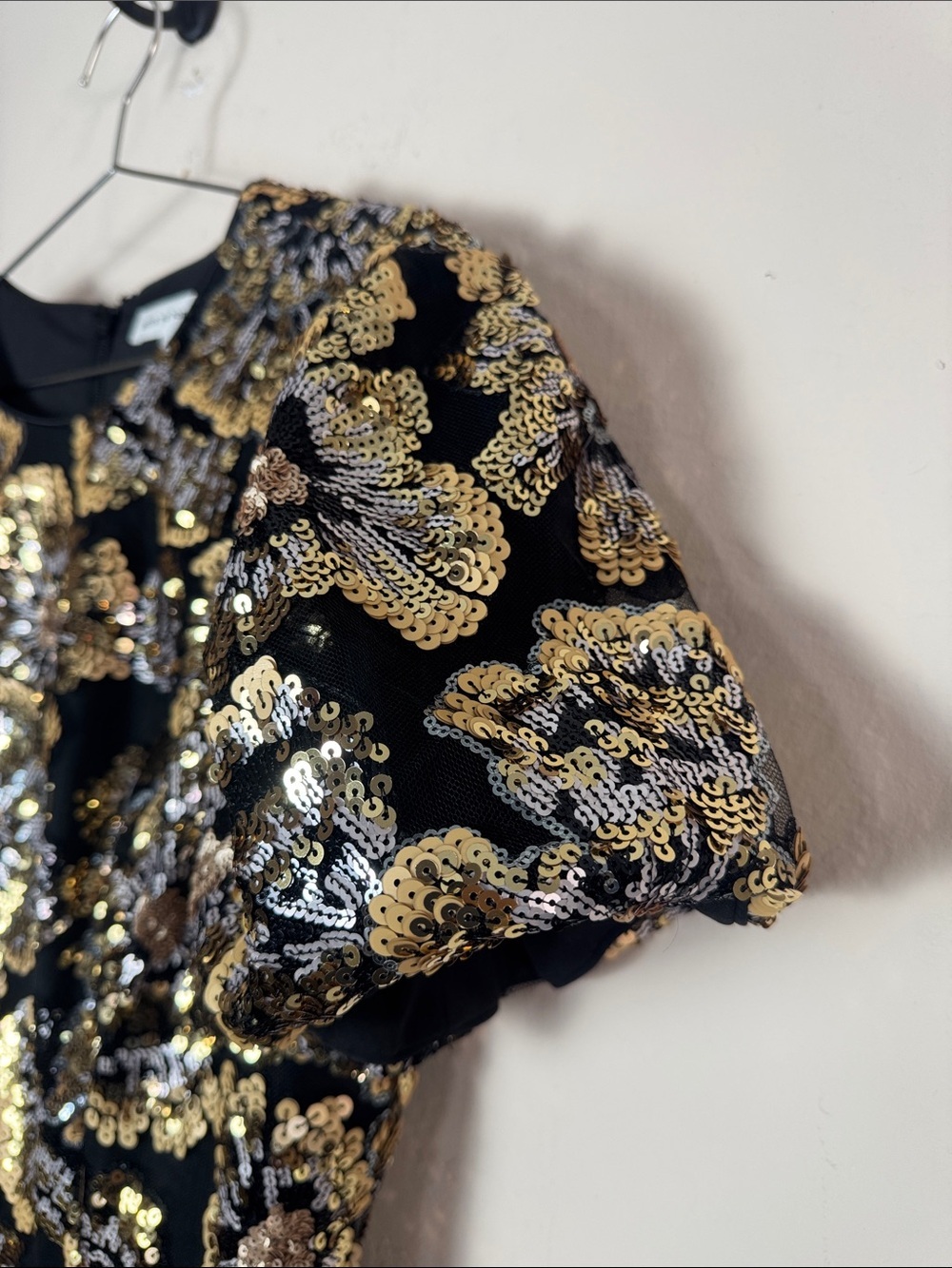 Dress the Population Elsie Dress Gold Multi Size XXL - Picture 6 of 8